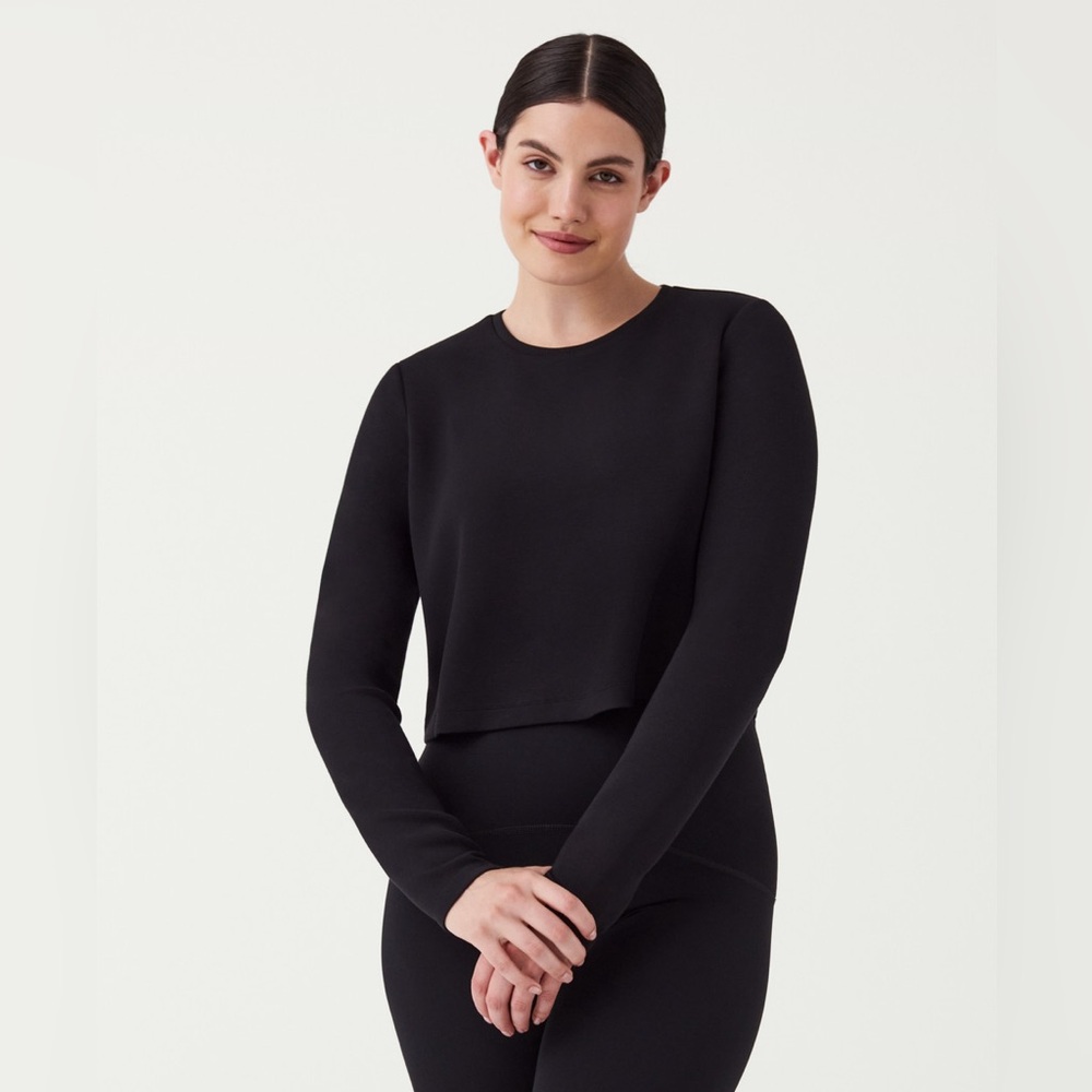 Spanx AirEssentials Cropped Long Sleeve Top size XL